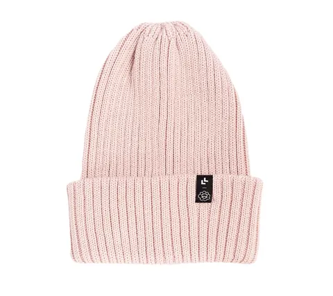 LULLALOVE uniwersalna Czapka Merino - pudrowy róż