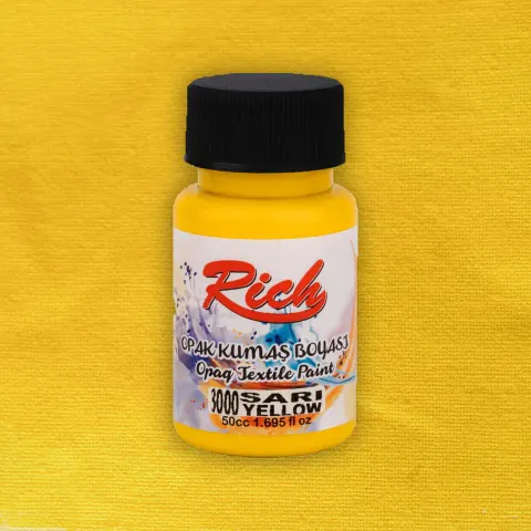 Rich Farba Do Tkanin Opaque 50ml YELLOW 01992