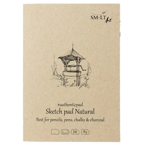 SMLTArt Authentic Sketch Natural blok A5 klejony 100g 70ark 5EA-70/NT studnia