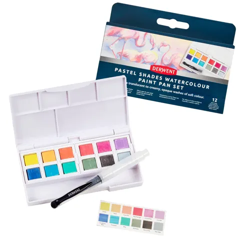 Derwent Zestaw PASTEL SHADES WATERCOLOUR 12 kolorów 2306247