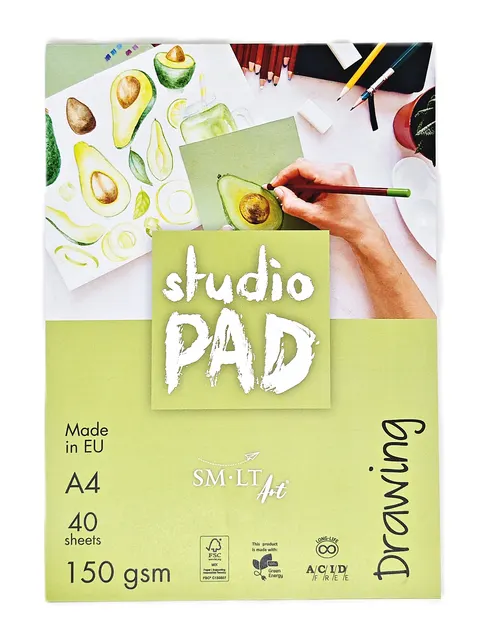 SMLTArt Studio Pad DRAWING A4 150gsm 40ark PS-40(150)/STD/FSC