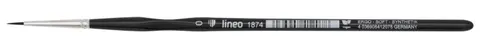 Pędzel Lineo seria 1874 nr 0 Black Synthetic Hair Ergo Soft