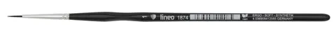 Pędzel Lineo seria 1874 nr 1 Black Synthetic Hair Ergo Soft
