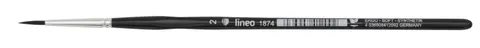 Pędzel Lineo seria 1874 nr 2 Black Synthetic Hair Ergo Soft