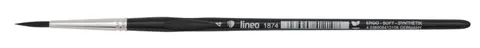 Pędzel Lineo seria 1874 nr 4 Black Synthetic Hair Ergo Soft