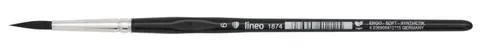 Pędzel Lineo seria 1874 nr 6 Black Synthetic Hair Ergo Soft