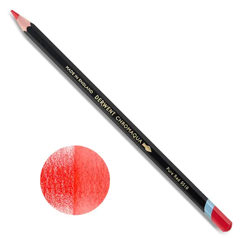 DERWENT KREDKA CHROMAQUA 0510 PURE RED