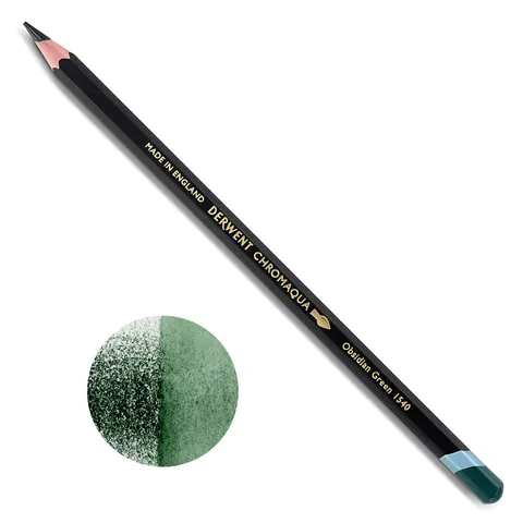 Derwent Chromaqua artystyczna kredka akwarelowa 1540 OBSIDIAN GREEN 2306681