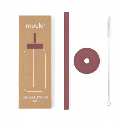 MUUKI słomka do butelek Lounge Straw+CAP Chocolate 720 ml
