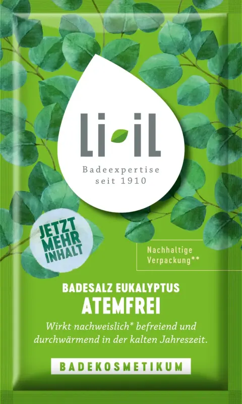 DRESDNER ESSENZ ZIMNY CZAS - ODDYCHAJ SWOBODNIE - sól do kąpieli EUKALIPTUS 80g - Li-iL