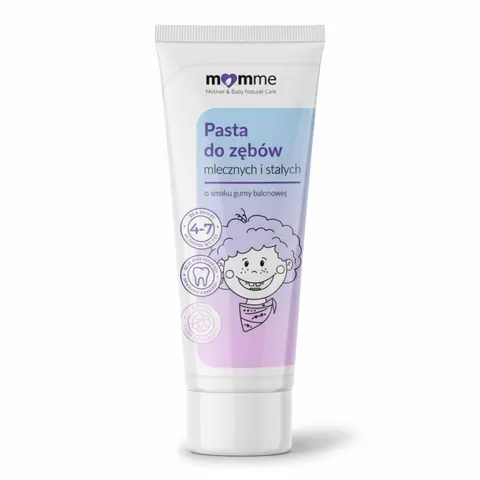 MomMe pasta do zębów mlecznych guma balonowa 0-3 50ml