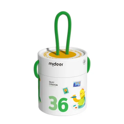 mideer Wiaderko szybkoschnących, miękkich, zmywalnych kredek mideer - 36 kolory