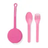 OMIE OMIEPOD zawieszka - pokrowiec ze sztućcami, Bubble Pink