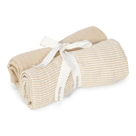 Little Dutch Otulacze muślinowe 70x70 cm Pure soft beige