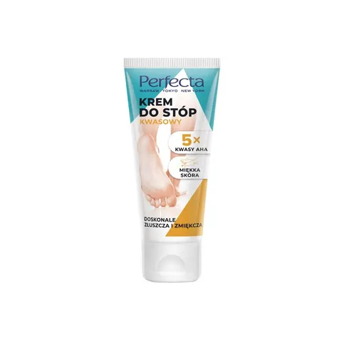 PERFECTA Krem do stóp KWASOWY 5 X KWASY AHA, 80 ml