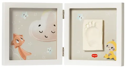 Tiny Love Creations Podwójna ramka na odcisk i zdjęcie - biała