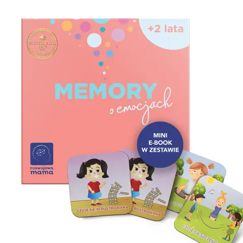 Rozwojowa Mama Memory o emocjach – gra o emocjach + mini e-book