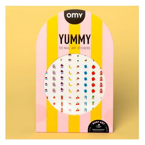 OMY naklejki na paznokcie Yummy 120 szt. 3+