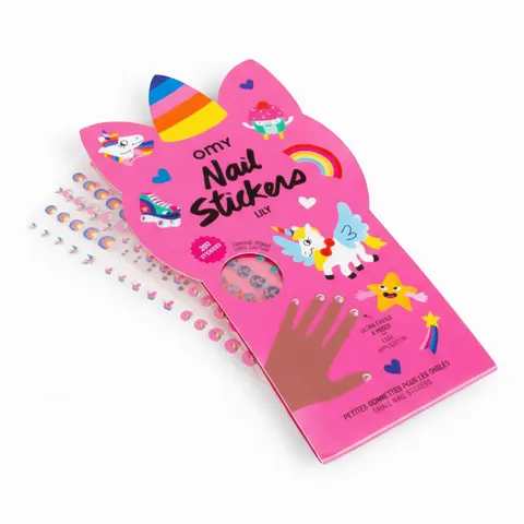 Naklejki na paznokcie dla dzieci Lily 200 sztuk, OMY