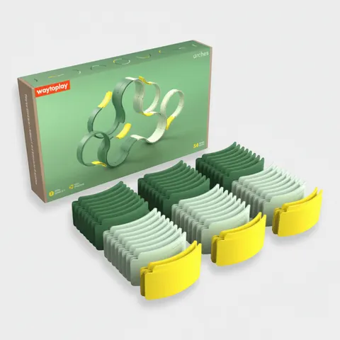 Tory do układania Arches - Builder Set, 54 el. / WayToPlay