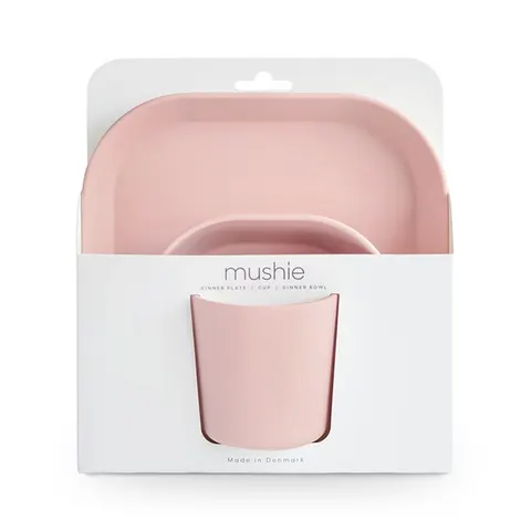 Mushie Zestaw Obiadowy z PP – Square Blush