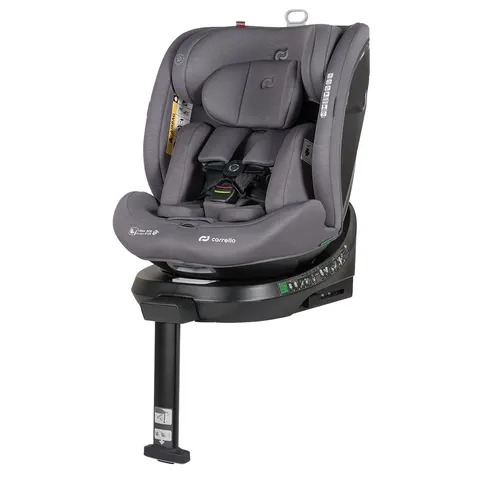 Fotelik Carrello Octopus i-Size 0-36 kg 40-150 cm Obrotowy 360 Szary
