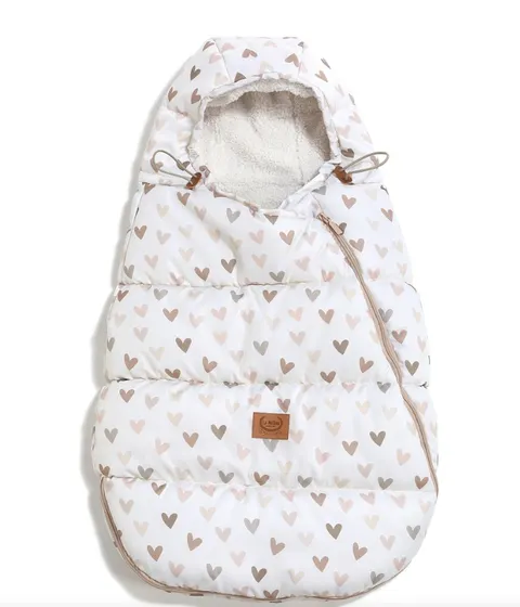 La Millou śpiworek do wózka gondoli Baby multi Heartbear Beige