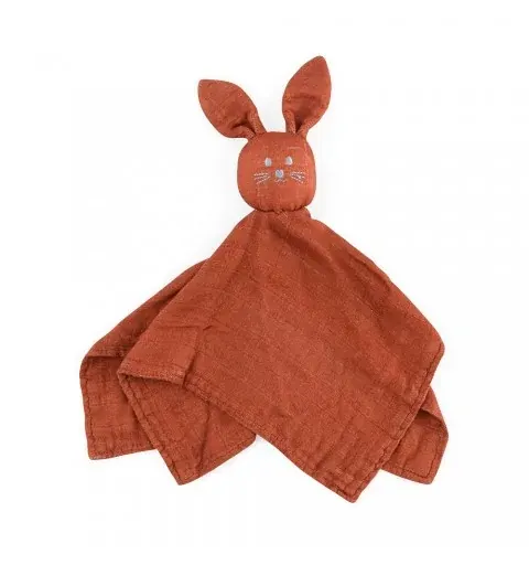 PETIT&MARS BAMBUSOWA MUŚLINOWA PRZYTULANKA DOUDOU HUGO CINNAMON