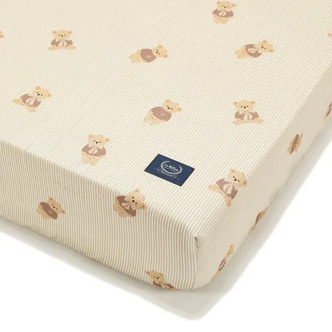La Millou prześcieradło z gumką bawełna 120x60 / Baby Bear