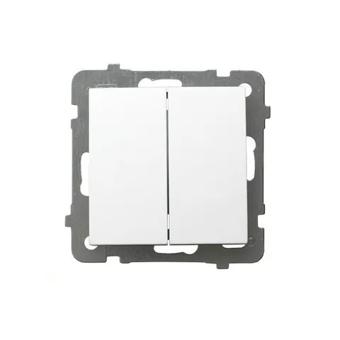 AS Łącznik schodowy podwójny, biały; ŁP-10G/m/00, OSPEL