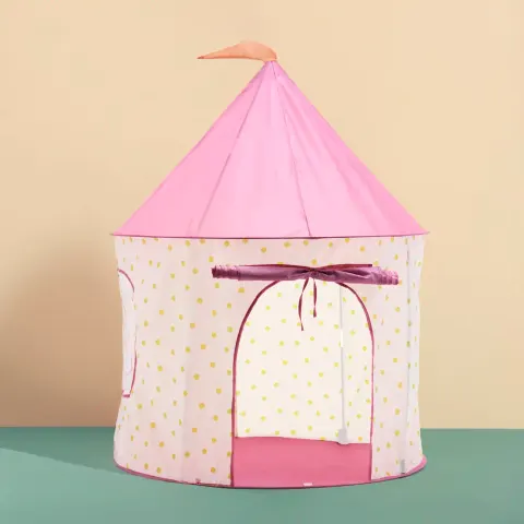 Kid's Concept - Namiot do zabawy w kropki, różowy