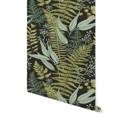 Okleina na meble - Botaniczna Noc – paprocie & liście - 45