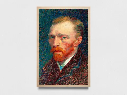 Drewniany plakat - Vincent van Gogh - autoportret