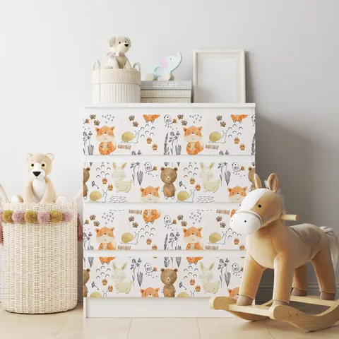 Naklejka na komodę IKEA Malm - Wzory dziecięce - 0