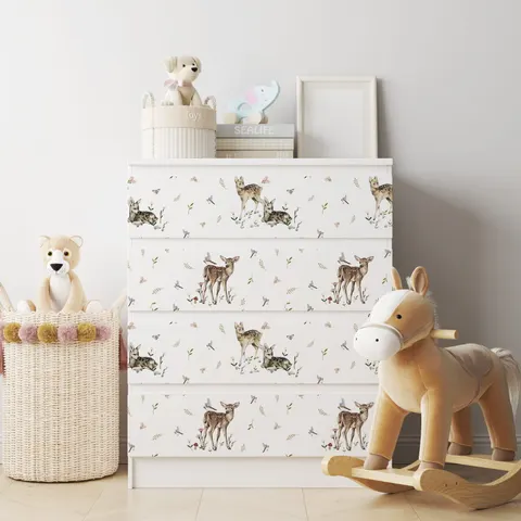 Naklejka na komodę IKEA Malm - Wzory dziecięce - 0