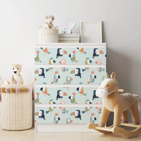 Naklejka na komodę IKEA Malm - Wzory dziecięce - 1