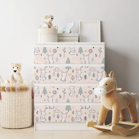 Naklejka na komodę IKEA Malm - Wzory dziecięce - 1