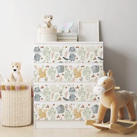 Naklejka na komodę IKEA Malm - Wzory dziecięce - 2
