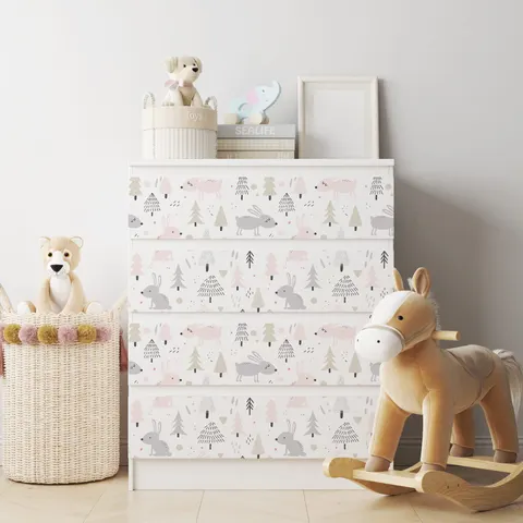 Naklejka na komodę IKEA Malm - Wzory dziecięce - 2