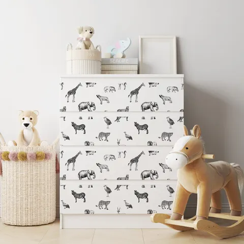 Naklejka na komodę IKEA Malm - Wzory dziecięce - 3