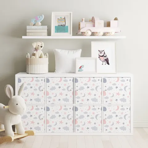 Naklejki IKEA Kallax - wzory dziecięce - 01