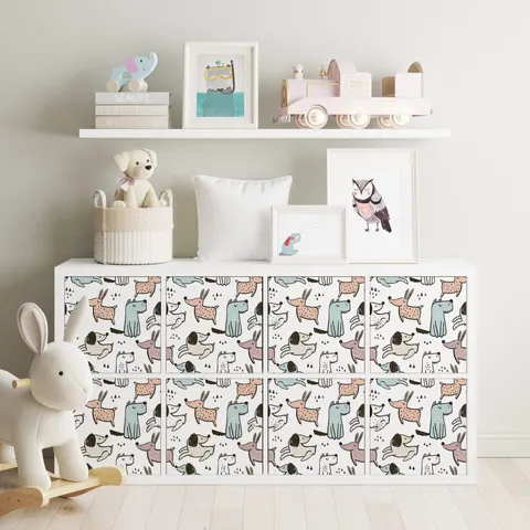 Naklejki IKEA Kallax - wzory dziecięce - 02