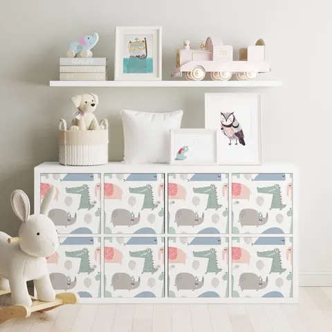 Naklejki IKEA Kallax - wzory dziecięce - 04