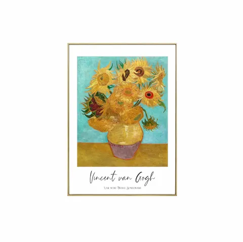 Plakat / na piance - Vase with Twelve Sunflowers - Vincent van Gogh