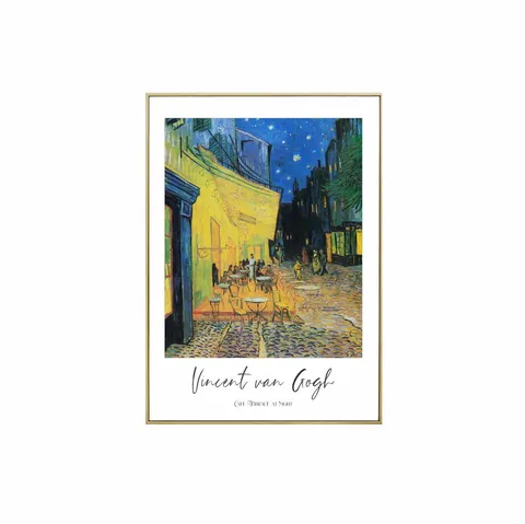Plakat / na piance - Café Terrace at Night - Vincent van Gogh