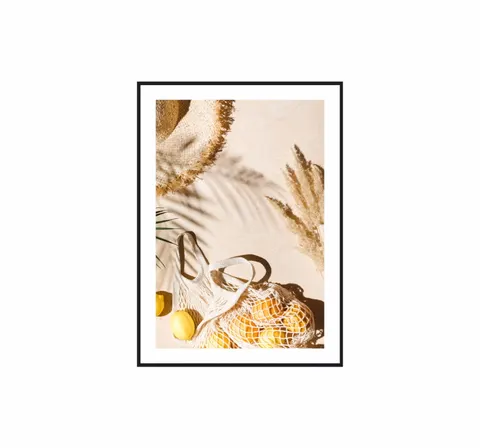 Plakat / na piance - Siatka z cytrynami 01