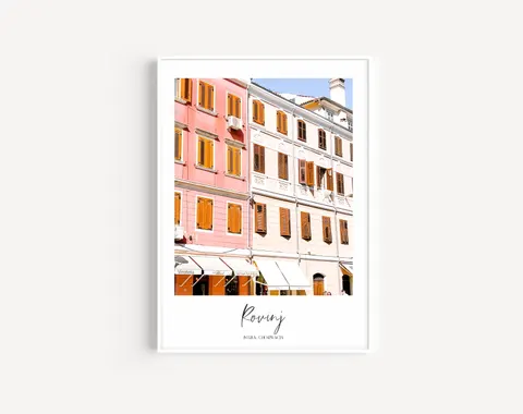 Plakat / na piance - Rovinj Istria Chorwacja 06