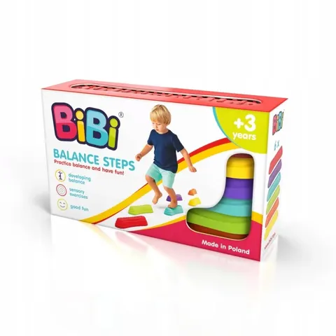 Maty sensoryczne z klockami Soft BiBi 20el stopnie sensoryczne balance 6szt