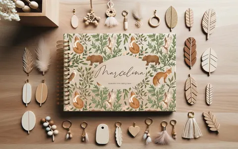 Drewniany album Tajemnice Leśnej Polany - jasny