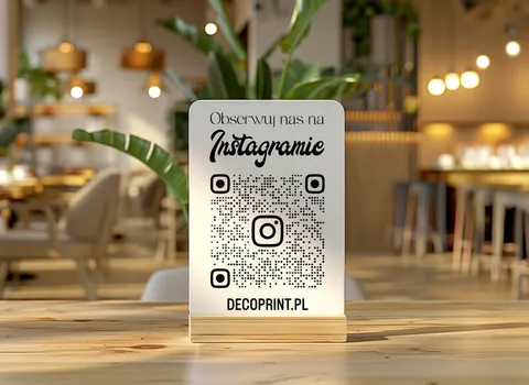 Tabliczka Social Media z Kodem QR - Instagram 02
